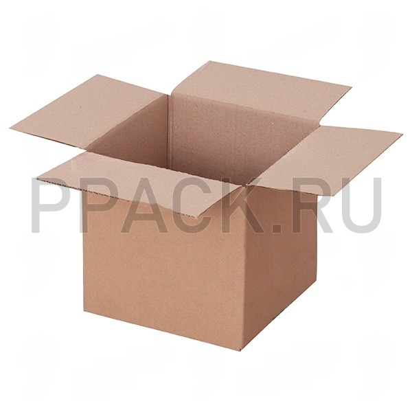 Упаковочная картонная коробка 200*200*200 бур\бур, 3 слоя